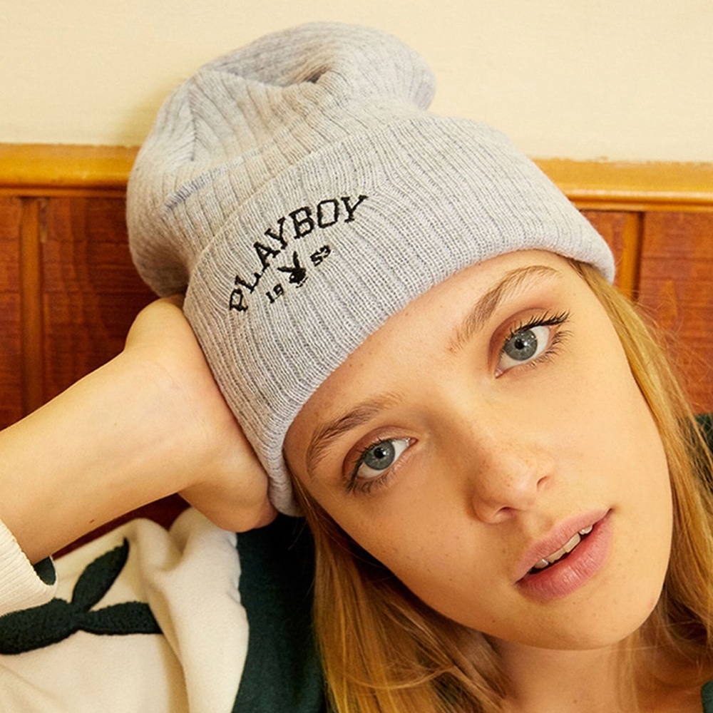 NWT Playboy By PacSun 1983 Fold-Over Beanie